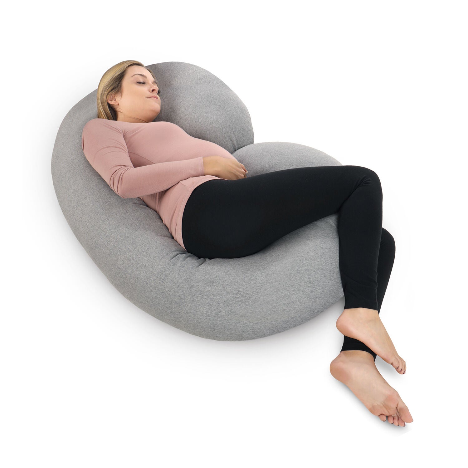 Pillow C Shape Jersey Grey Pillow C Shape Jersey Grey